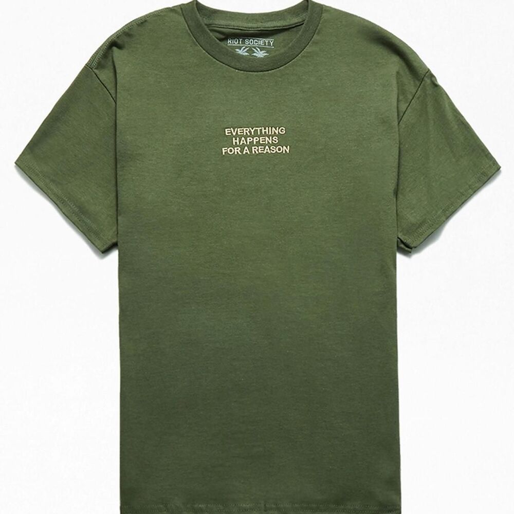 Riot-society Women's Green and Khaki T-shirt